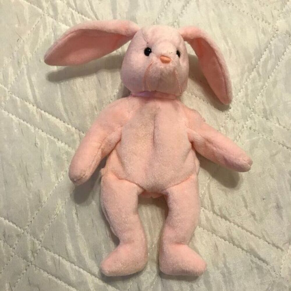 TY Beanie Baby - HOPPITY the Pink Bunny (8‎ inch)